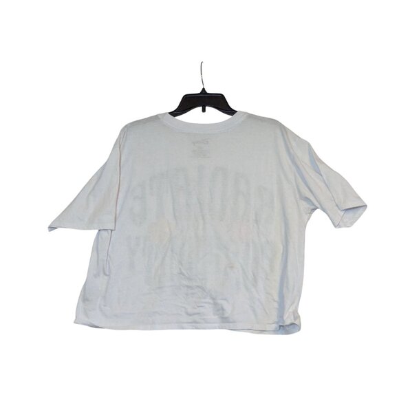 Disney Stitch Radiate Positivity Embroidered Graphic Tee White XXL Cotton/Polyes - Picture 4 of 4